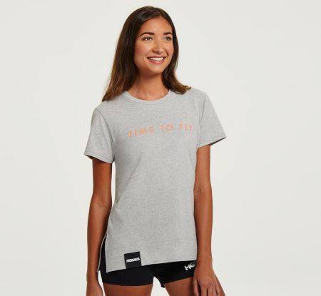 Hoka One One Brand Tee Mulher - Top Cinzentas | PT-fGo8V9z